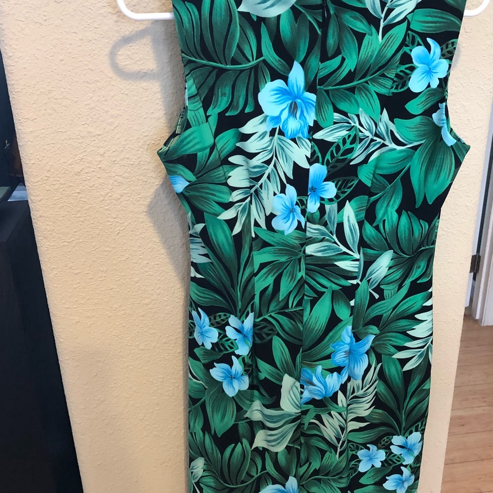 Blue and green beautiful new lined dress